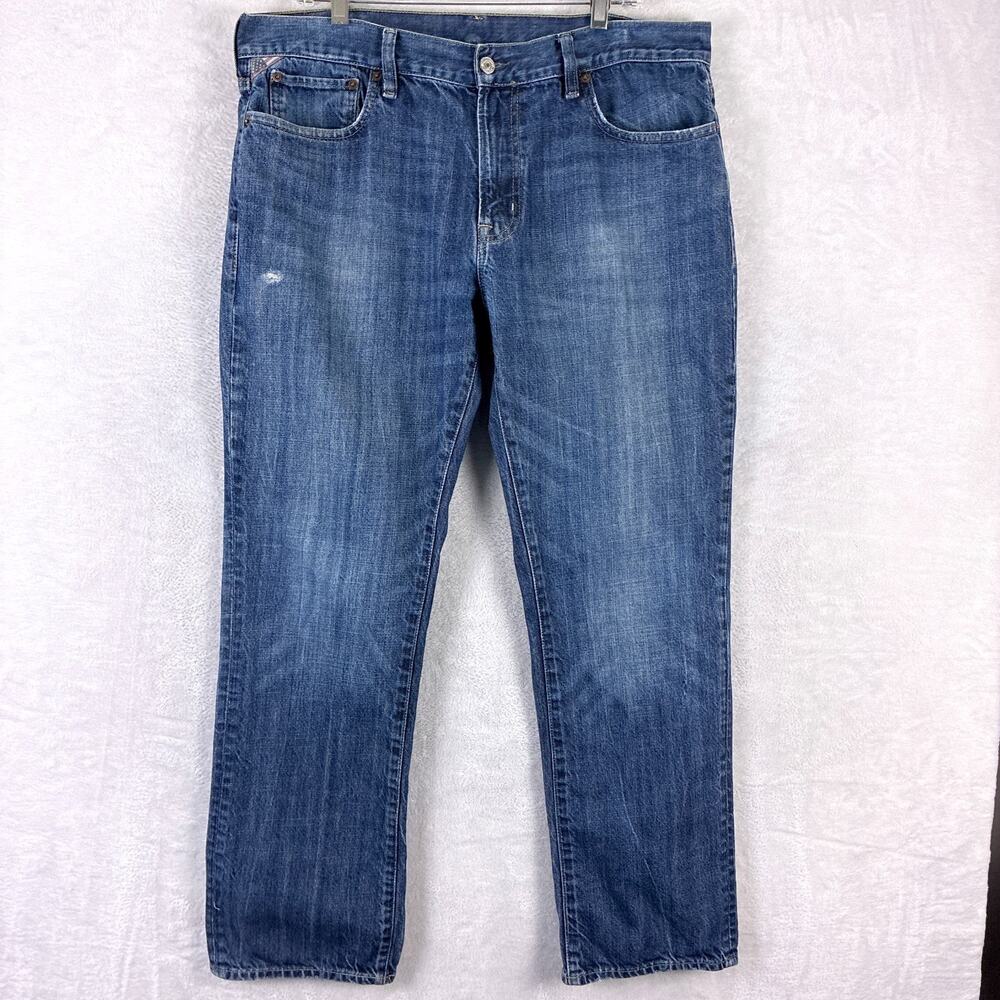 Denim & Supply Ralph Lauren Jeans Mens 36x30 Slouch Faded Whiskered Distressed